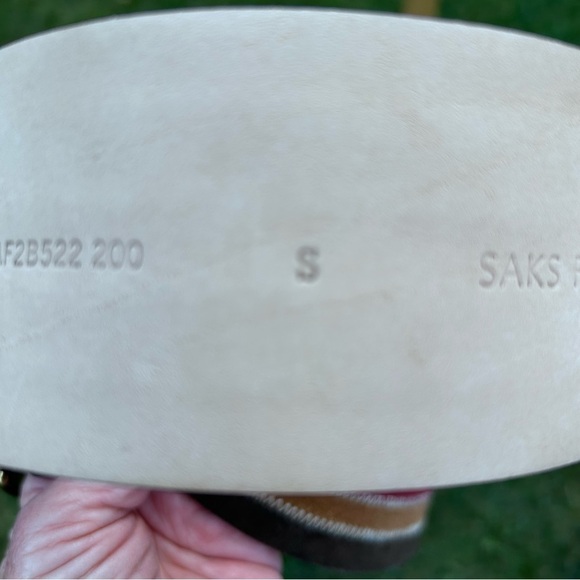 Saks Fifth Ave Genuine Leather Wide Multicolor Belt main image 4